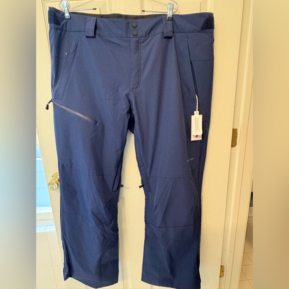 NWT Mens Obermeyer Force Snow PantsInsulated Waterproof Midnight Navy 2XL $229
